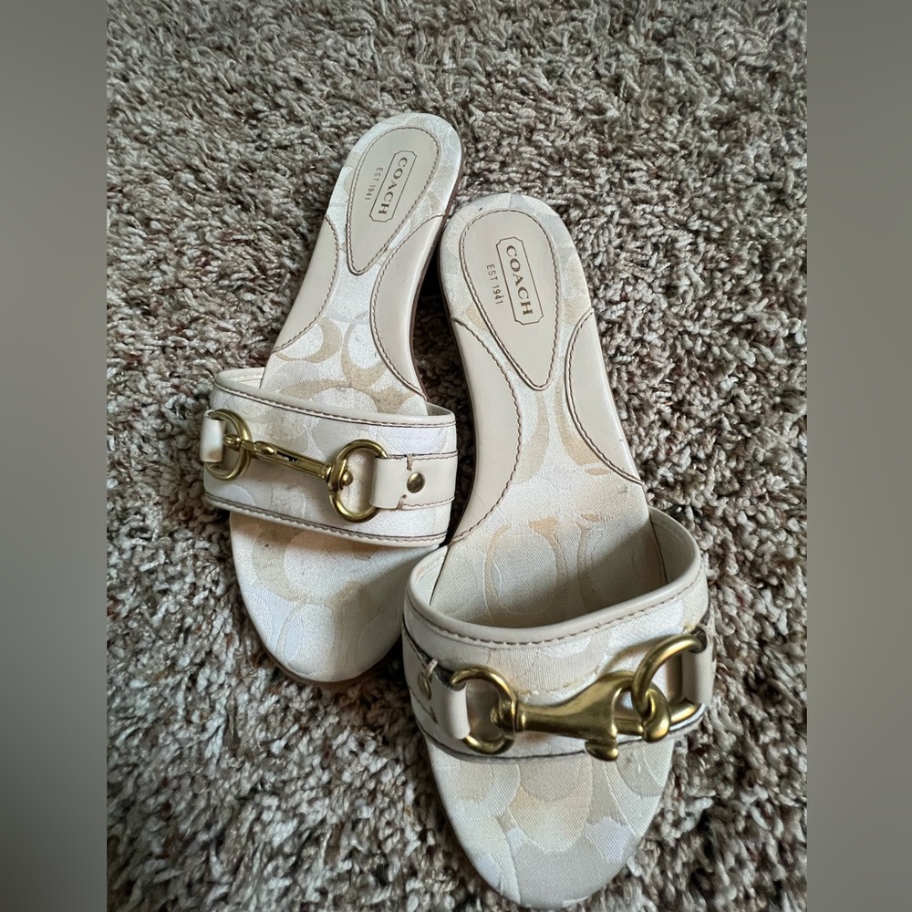 Coach flat sandals
